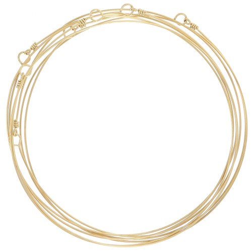 Weekly Bracelet - 7 Links - 65 mm - Gold-Plated 304 Stainless Steel