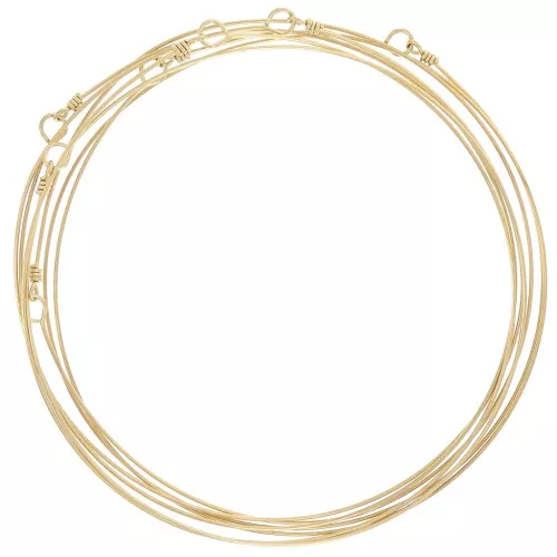 Weekly Bracelet - 7 Links - 65 mm - Gold-Plated 304 Stainless Steel