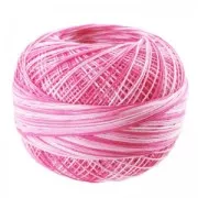 cotton yarn Lizbeth size 40 Pink Blossoms n°176 x274m