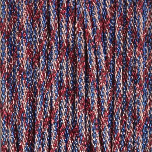 0.85mm Metallic braided nylon cord - Premium - Blue - Red - Copper x10m