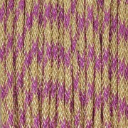 0.85mm Metallic braided nylon cord - Premium - Gold - Fuchsia x10m