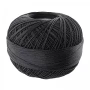 cotton yarn Lizbeth size 40 Black n°604 x274m