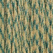 Emerald - 0.85mm Metallic braided nylon cord - Premium - Gold - Emerald green x10m 0.85mm Metallic braided nylon cord - Premium - Gold - Emerald green x10m