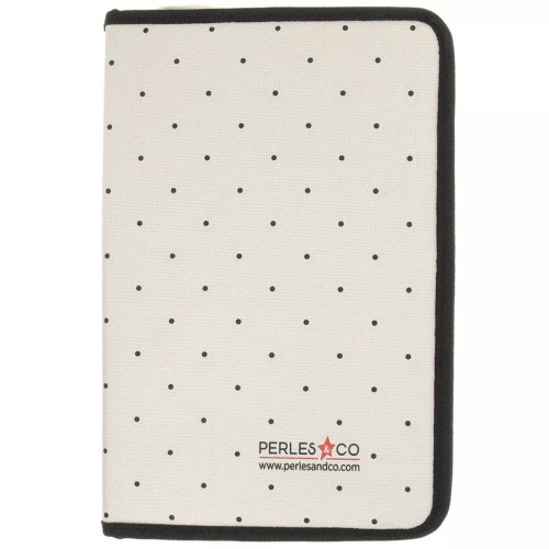 28.5x19cm Tool pouch by Perles and Co - Beige - Black x1