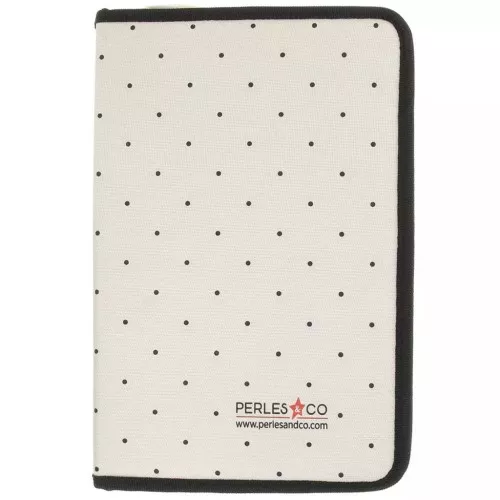 28.5x19cm Tool pouch by Perles and Co - Beige - Black x1