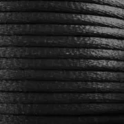 Rattail cord viscose 2mm Black x 3m