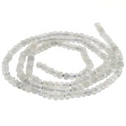 3x2mm Faceted flattened rondelle beads gemstone - Labradorite x39cm