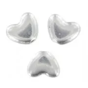 Metal beads hearts 5x6mm Antique Silver Plating x10