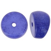 12x8mm Curved tube separator beads - acrylic - Dark blue glitter x6|raw }}