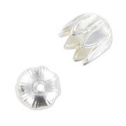 End cap 9mm silver tone x1|raw }}