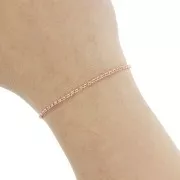 1.9mm jaseron mesh chain - Rose Gold x1m