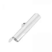 Terminator for beads weaving 25 mm Silver tone x1