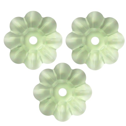 8mm PureCrystal Flower 3700 - Reinvented Peridot x1
