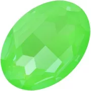 Crystal - 30x22mm Cabochon PureCrystal 4127 - Crystal Electric Green x1 30x22mm Cabochon PureCrystal 4127 - Crystal Electric Green x1