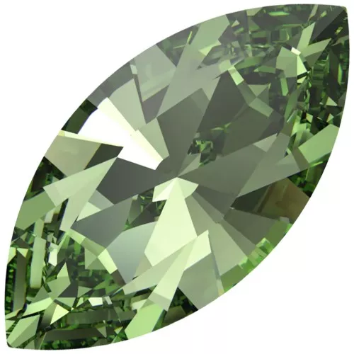 10x5mm PureCrystal 4228 navette - Reinvented Peridot x1