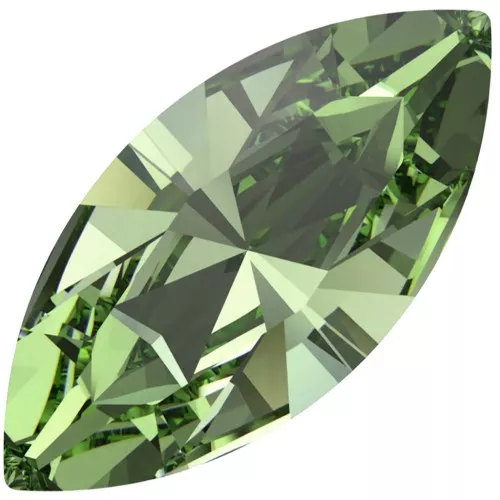 15x7mm PureCrystal navette - Reinvented Peridot x1