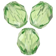 7x6mm Olive Briolette PureCrystal 5044 olive bead - Reinvented Peridot x1|raw }}