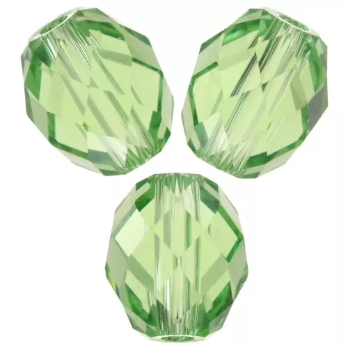 7x6mm Olive Briolette PureCrystal 5044 olive bead - Reinvented Peridot x1