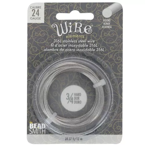 0.51mm 316L stainless steel hard round wire x12m