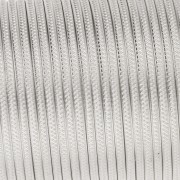 1.02mm Textured half-round copper wire semi-hard - Silver anti-tarnish x9.1m