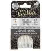 1.29mm Semi-round textured copper wire semi hard - Silver anti-tarnish x7.3m