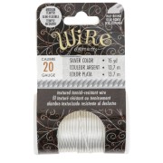 0.81mm Half round twisted copper wire semi hard - Silver anti-tarnish x13.7m|raw }}