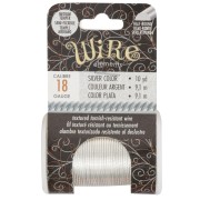 1.02mm Half-round twisted copper wire semi hard - Silver anti-tarnish x9.1m
