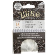 1.29 mm semi-hard ribbed round copper wire - Silver-plated to prevent tarnishing x7.3m