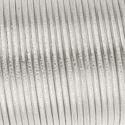 1.29mm Half-round hammered copper wire semi-hard - Silver anti-tarnish x7.3m