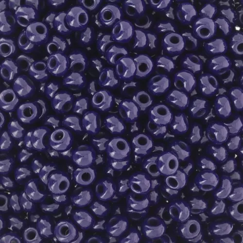 Preciosa Seed Beads 8/0 3 mm - Opaque Dark Blue x20g