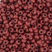 Preciosa Seed beads 8/0 3 mm - Opaque Brown Tango x20g