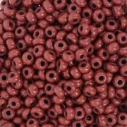 Preciosa Seed beads 8/0 3 mm - Opaque Brown Tango x20g