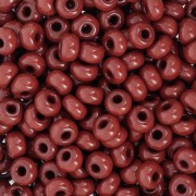 Preciosa Seed Beads 6/0 4 mm - Opaque Brown Tango x 20 g