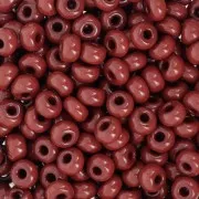 Preciosa Seed Beads 6/0 4 mm - Opaque Brown Tango x 20 g