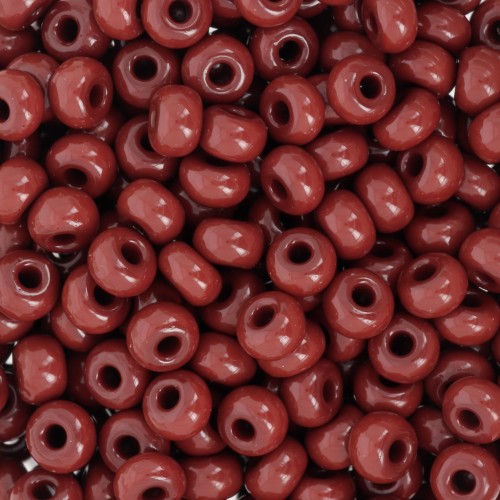 Preciosa Seed Beads 6/0 4 mm - Opaque Brown Tango x 20 g
