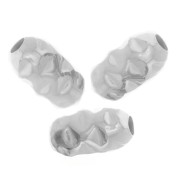 5x3mm 925 Sterling Silver Olive beads crinkle effect x20|raw }}