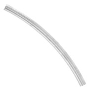 30x2mm 925 Sterling Silver Bead curved tube x1