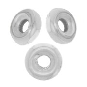 3.5mm 925 Sterling Silver Rondelle Heishi beads x15|raw }}