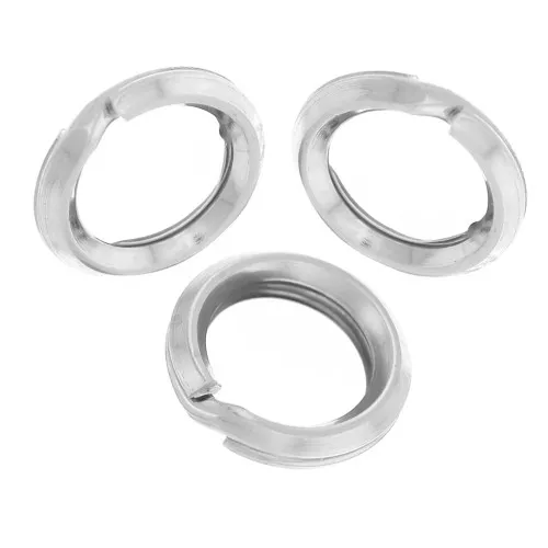 925 Sterling Silver 5x0.7mm Double Ringsx10