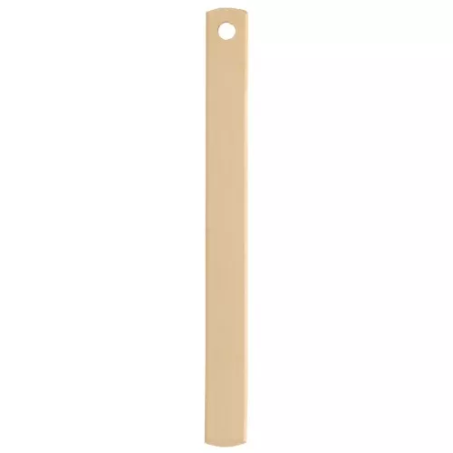 25x2.5mm Rectangle pendant for engraving - Gold filled x1