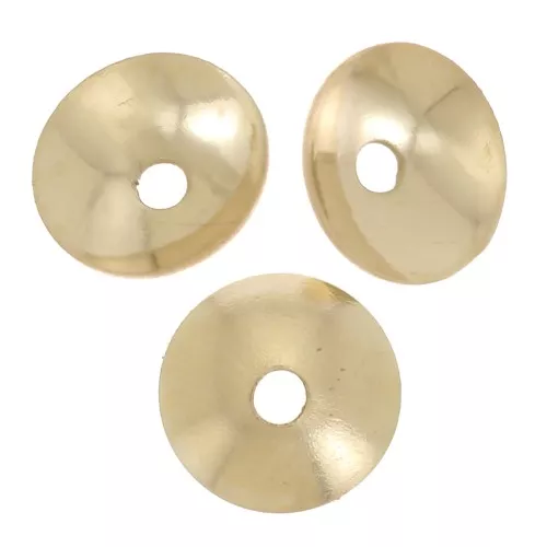 3mm Bead caps - Gold filled x20