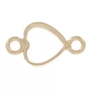 8x4mm Hollow core spacer - Gold filled x1