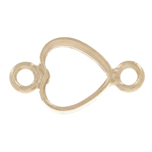 8x4mm Hollow core spacer - Gold filled x1