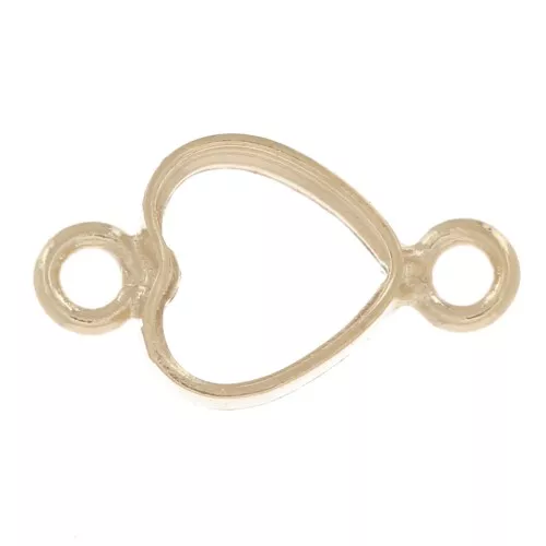 8x4mm Hollow core spacer - Gold filled x1
