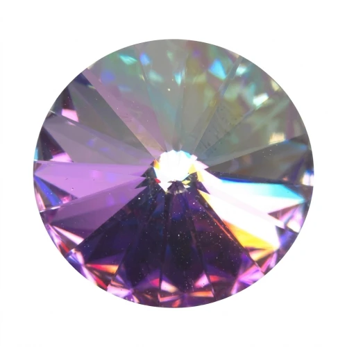 PureCrystal 1122 Rivoli Round Stone 12mm Crystal Vitrail Light