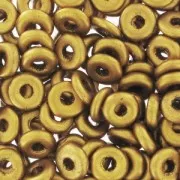 O Bead 4 mm Golden Mat x5g