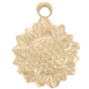 9mm sunflower charm - Gold filled x1|raw }}