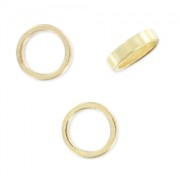 Ring  4x1 mm fine Gold plated x20