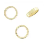 Ring  4x1 mm fine Gold plated x20