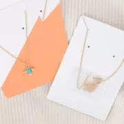 19x31mm Transparent adhesive pockets for necklace & bracelet chains x50